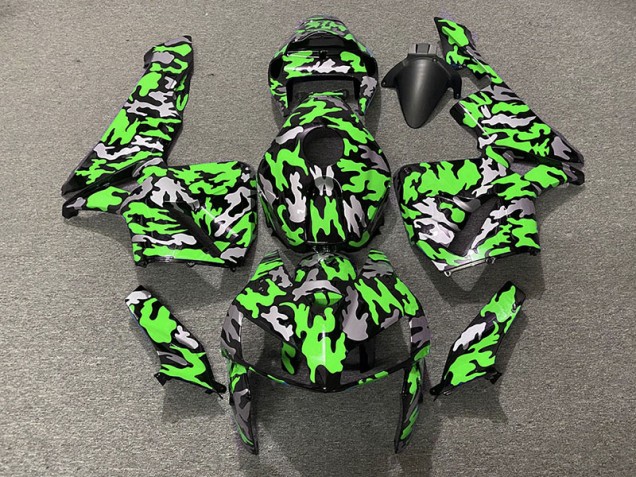 Camuflaje & Verde 05-06 Honda CBR600RR Carenado Camuflaje & Verde 05-06 Honda CBR600RR Carenado