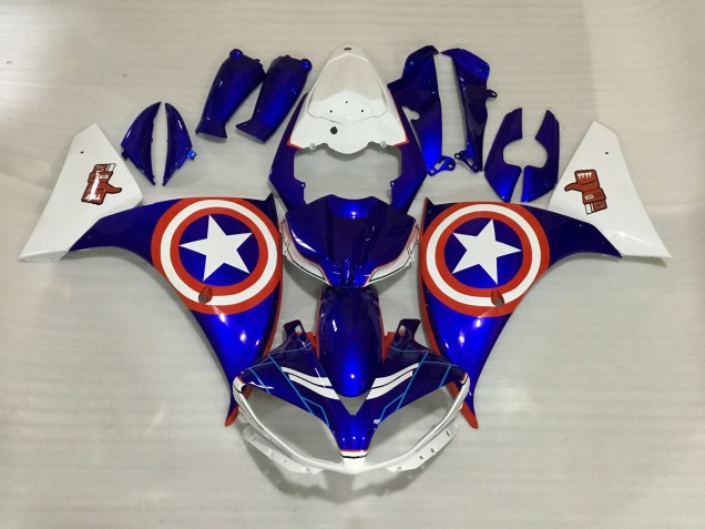 Capitan America 09-11 Yamaha R1 Carenado Capitan America 09-11 Yamaha R1 Carenado