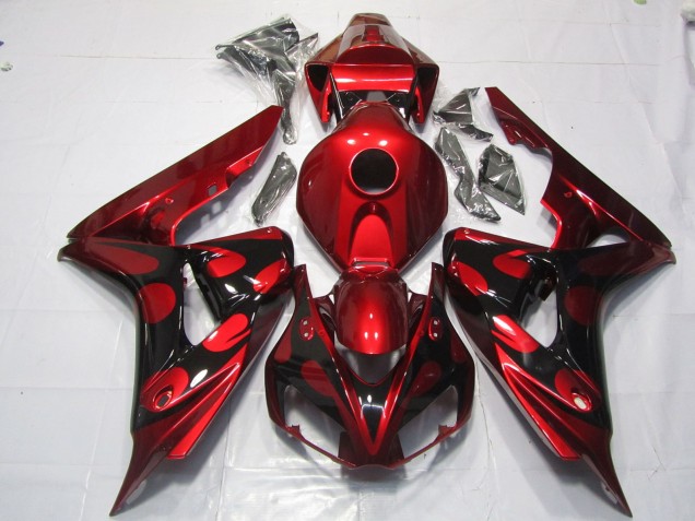 Caramelo Rojo & Negro 06-07 Honda CBR1000RR Carenado Caramelo Rojo & Negro 06-07 Honda CBR1000RR Carenado