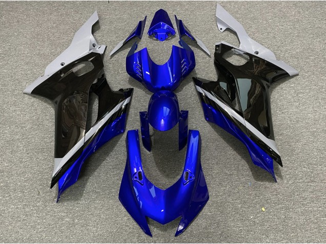 Cemento Negro & Azul 17-21 Yamaha R6 Carenado Cemento Negro & Azul 17-21 Yamaha R6 Carenado