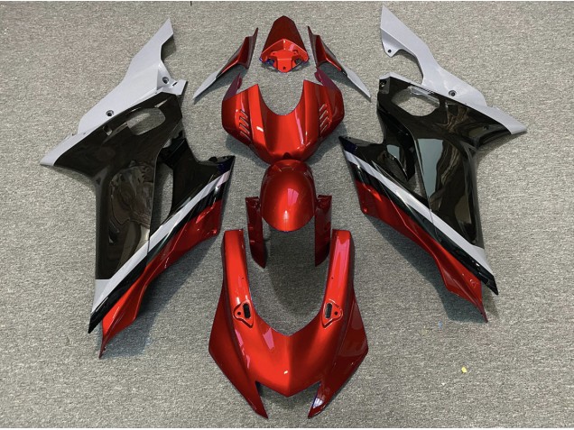 Cemento Negro & Rojo 17-21 Yamaha R6 Carenado Cemento Negro & Rojo 17-21 Yamaha R6 Carenado