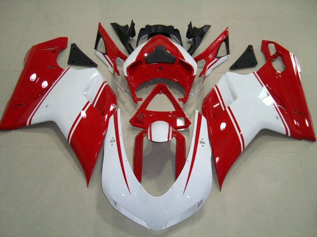 Chapa Roja & Blanca 07-14 Ducati 848 1098 1198 Carenado Chapa Roja & Blanca 07-14 Ducati 848 1098 1198 Carenado