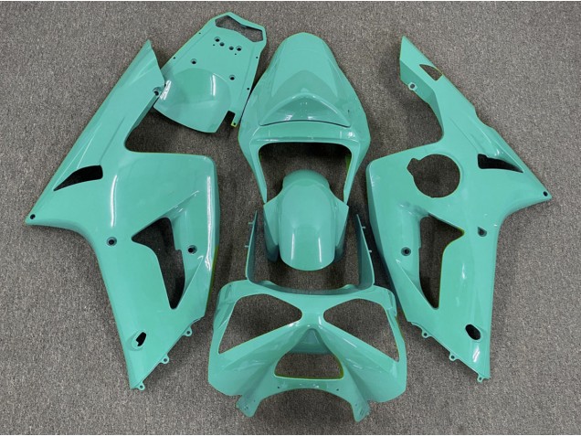Cian Brillante Liso 03-04 Kawasaki ZX6R Carenado Cian Brillante Liso 03-04 Kawasaki ZX6R Carenado