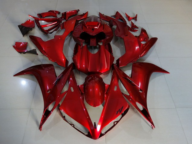 Color Rojo Oscuro 04-06 Yamaha R1 Carenado Color Rojo Oscuro 04-06 Yamaha R1 Carenado