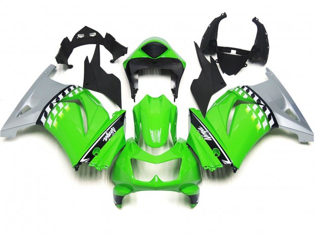 Cuadro Verde & Negro 08-12 Kawasaki Ninja 250 Carenado Cuadro Verde & Negro 08-12 Kawasaki Ninja 250 Carenado