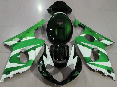 De Color Verde Oscuro 00-02 Suzuki GSXR 1000 Carenado