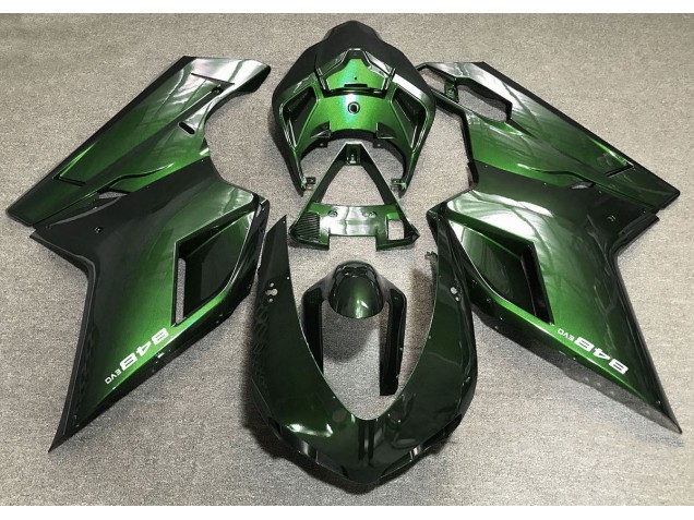 De Color Verde Oscuro 07-14 Ducati 848 1098 1198 Carenado De Color Verde Oscuro 07-14 Ducati 848 1098 1198 Carenado