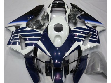 Desvanecimiento Blanco Brillante & Azul 03-04 Honda CBR600RR Carenado