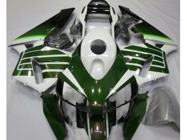 Desvanecimiento Blanco Brillante & Verde 03-04 Honda CBR600RR Carenado