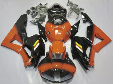 Desvanecimiento Naranja Brillante & Negro 13-23 Honda CBR600RR Carenado