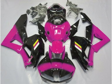 Desvanecimiento Rosa Brillante & Negro 13-23 Honda CBR600RR Carenado