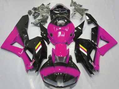 Desvanecimiento Rosa Brillante & Negro 13-23 Honda CBR600RR Carenado