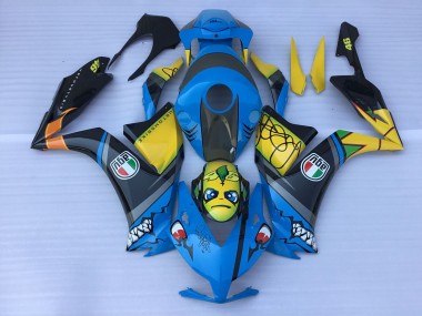 Dientes De Tiburón Azul 12-16 Honda CBR1000RR Carenado