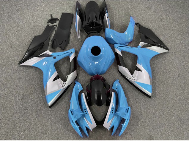 Diseño Azul Claro 06-07 Suzuki GSXR 600-750 Carenado Diseño Azul Claro 06-07 Suzuki GSXR 600-750 Carenado