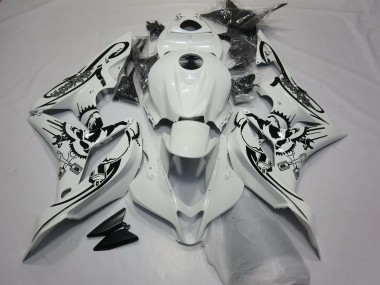 Diseño Especial Blanco Brillante 07-08 Honda CBR600RR Carenado