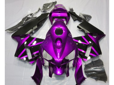 Diseño Morado & Negro Brillante 05-06 Honda CBR600RR Carenado