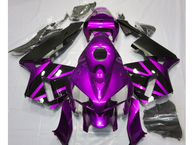 Diseño Morado & Negro Brillante 05-06 Honda CBR600RR Carenado Diseño Morado & Negro Brillante 05-06 Honda CBR600RR Carenado