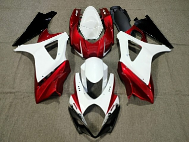 Diseño Personalizado Rojo 07-08 Suzuki GSXR 1000 Carenado Diseño Personalizado Rojo 07-08 Suzuki GSXR 1000 Carenado