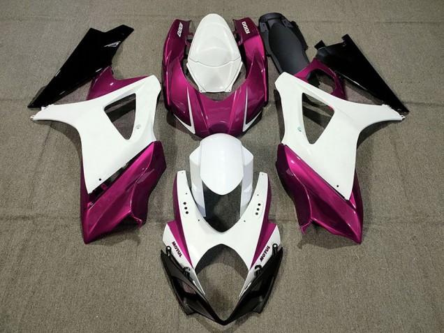 Diseño Personalizado Rosa 07-08 Suzuki GSXR 1000 Carenado Diseño Personalizado Rosa 07-08 Suzuki GSXR 1000 Carenado