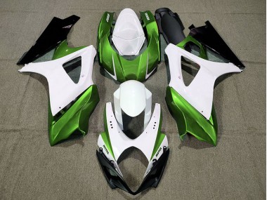Diseño Personalizado Verde 07-08 Suzuki GSXR 1000 Carenado