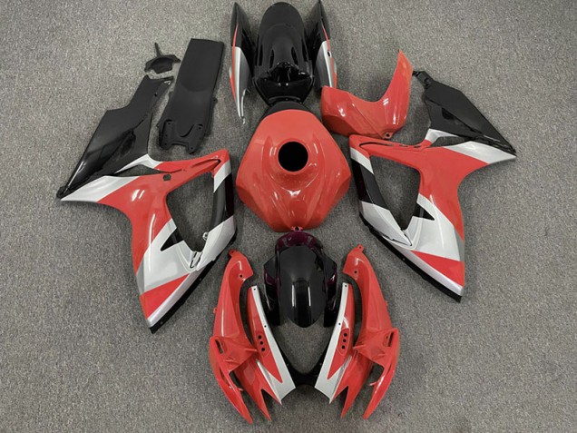 Diseño Rojo 06-07 Suzuki GSXR 600-750 Carenado Diseño Rojo 06-07 Suzuki GSXR 600-750 Carenado