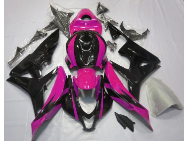 Diseño Rosa & Negro OEM 07-08 Honda CBR600RR Carenado