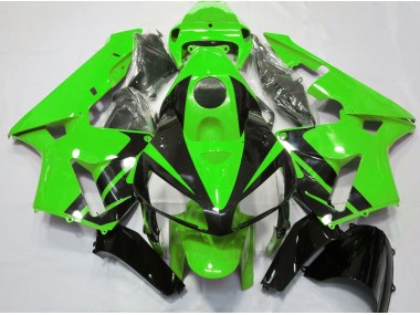 Diseño Verde & Negro Brillante 05-06 Honda CBR600RR Carenado