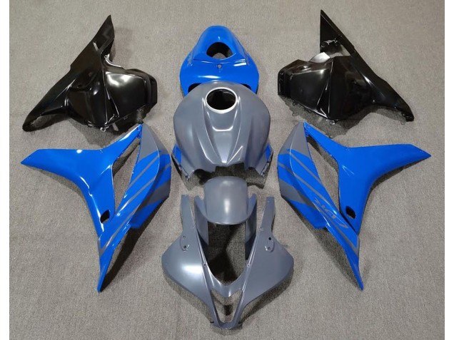 Doble Azul Sobre Gris 09-12 Honda CBR600RR Carenado Doble Azul Sobre Gris 09-12 Honda CBR600RR Carenado