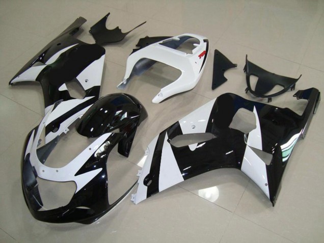 En Blanco & Negro 01-03 Suzuki GSXR 600-750 Carenado En Blanco & Negro 01-03 Suzuki GSXR 600-750 Carenado