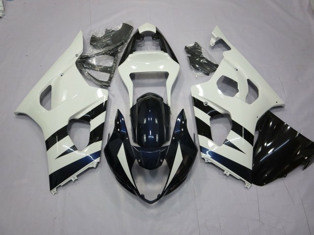 En Blanco & Negro 03-04 Suzuki GSXR 1000 Carenado En Blanco & Negro 03-04 Suzuki GSXR 1000 Carenado