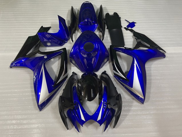 Especial Azul Blanco & Negro 06-07 Suzuki GSXR 600-750 Carenado Especial Azul Blanco & Negro 06-07 Suzuki GSXR 600-750 Carenado