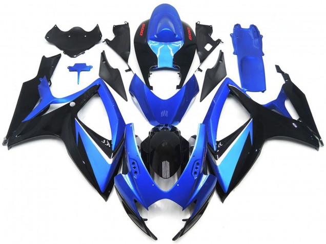 Especial Azul & Negro 06-07 Suzuki GSXR 600-750 Carenado Especial Azul & Negro 06-07 Suzuki GSXR 600-750 Carenado