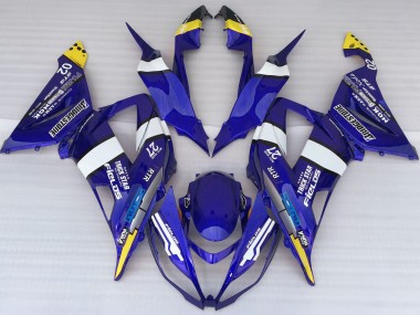 Estilo Azul 13-18 Kawasaki ZX6R Carenado