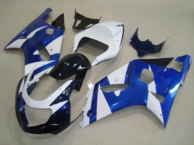 Estilo Azul & Blanco OEM 01-03 Suzuki GSXR 600-750 Carenado Estilo Azul & Blanco OEM 01-03 Suzuki GSXR 600-750 Carenado