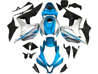 Estilo Azul Claro & Plateado OEM 07-08 Honda CBR600RR Carenado