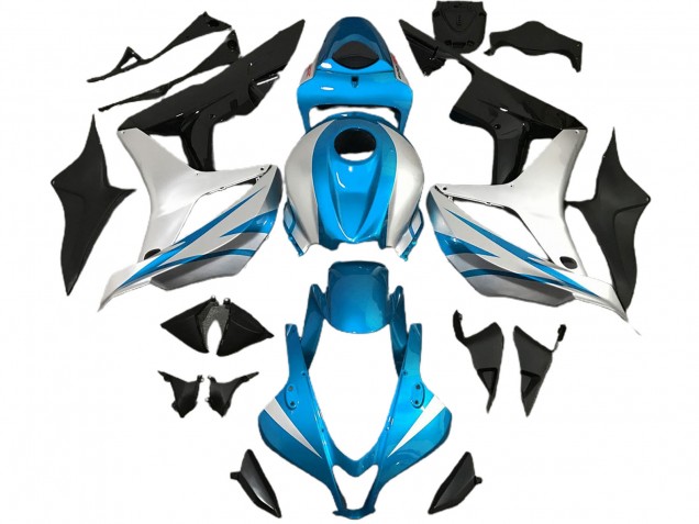 Estilo Azul Claro & Plateado OEM 07-08 Honda CBR600RR Carenado Estilo Azul Claro & Plateado OEM 07-08 Honda CBR600RR Carenado