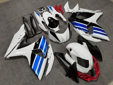 Estilo Blanco Azul & Rojo 09-16 Suzuki GSXR 1000 Carenado