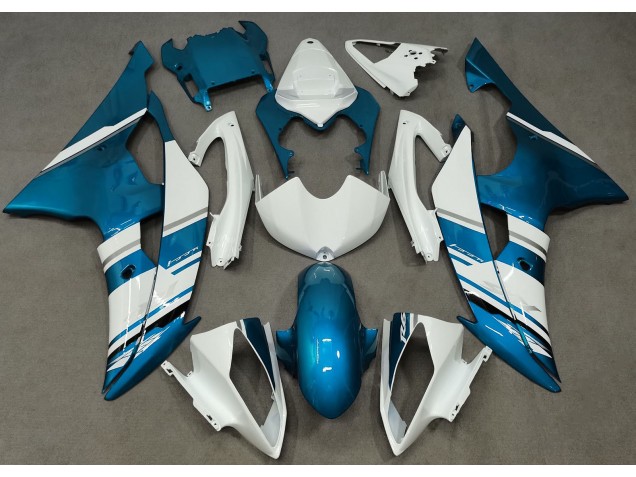 Estilo Blanco Brillante & Azul Claro OEM 08-16 Yamaha R6 Carenado Estilo Blanco Brillante & Azul Claro OEM 08-16 Yamaha R6 Carenado