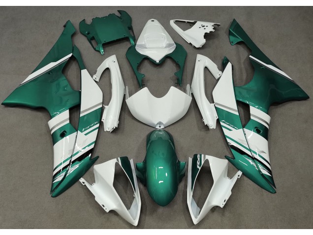Estilo Blanco Brillante & Verde Espuma De Mar OEM 08-16 Yamaha R6 Carenado Estilo Blanco Brillante & Verde Espuma De Mar OEM 08-16 Yamaha R6 Carenado