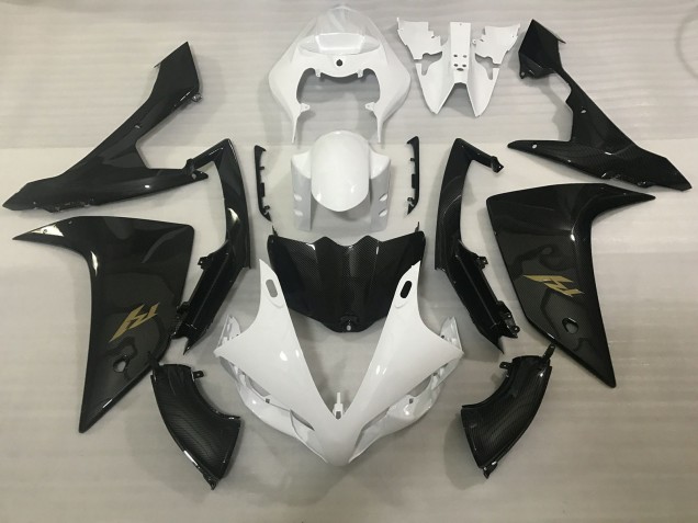 Estilo Blanco & Fibra De Carbono 07-08 Yamaha R1 Carenado Estilo Blanco & Fibra De Carbono 07-08 Yamaha R1 Carenado