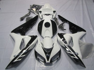Estilo Blanco & Negro OEM Sin Calcomanías 06-07 Honda CBR1000RR Carenado