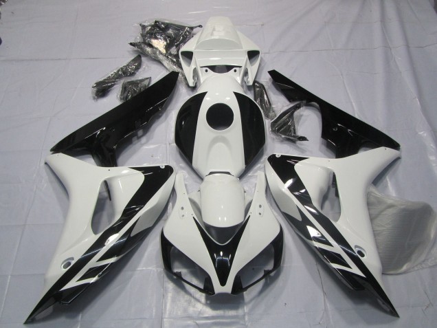 Estilo Blanco & Negro OEM Sin Calcomanías 06-07 Honda CBR1000RR Carenado Estilo Blanco & Negro OEM Sin Calcomanías 06-07 Honda CBR1000RR Carenado