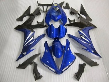 Estilo Brillante Azul Blanco & Negro 04-06 Yamaha R1 Carenado