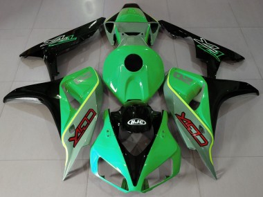 Estilo Cbr Verde Brillante & Negro 06-07 Honda CBR1000RR Carenado