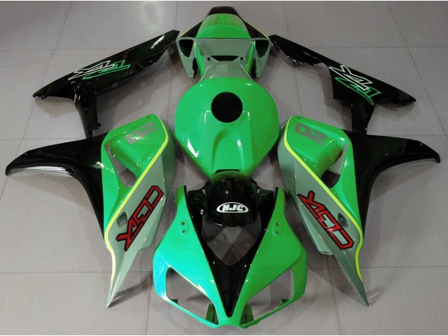 Estilo Cbr Verde Brillante & Negro 06-07 Honda CBR1000RR Carenado Estilo Cbr Verde Brillante & Negro 06-07 Honda CBR1000RR Carenado
