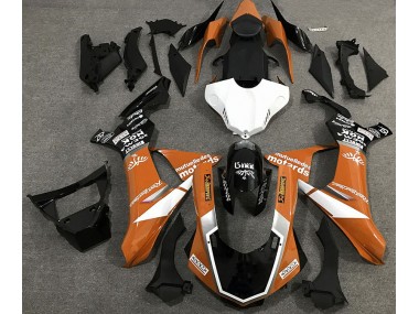 Estilo De Logotipo Naranja Brillante 15-19 Yamaha R1 Carenado