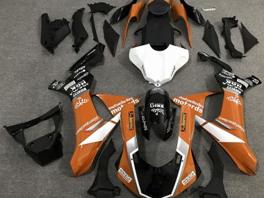 Estilo De Logotipo Naranja Brillante 15-19 Yamaha R1 Carenado