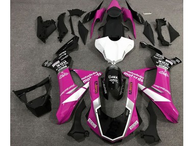 Estilo De Logotipo Rosa Brillante 15-19 Yamaha R1 Carenado