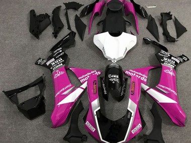 Estilo De Logotipo Rosa Brillante 15-19 Yamaha R1 Carenado