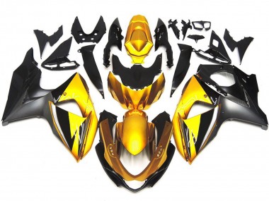 Estilo Dorado & Gris OEM Personalizado 09-16 Suzuki GSXR 1000 Carenado